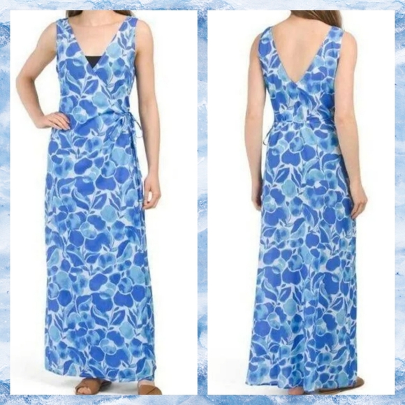 NWT DVF X ONIA "Grace" Cover-up Maxi Dress Size Sm 💙 - Picture 2 of 12
